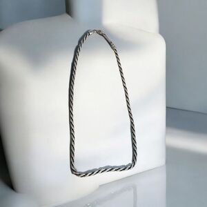Napier  Silver Twisted Necklace